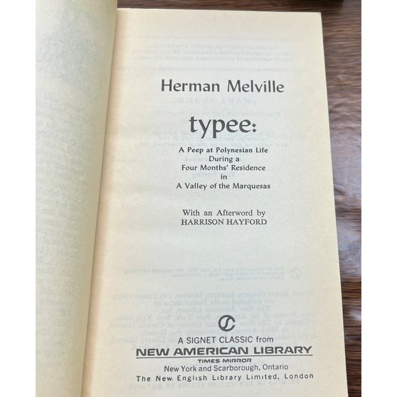 Herman Melville Book Lot Moby Dick Unabridged - Typee 1964 Signet Paperbacks - Picture 11 of 13